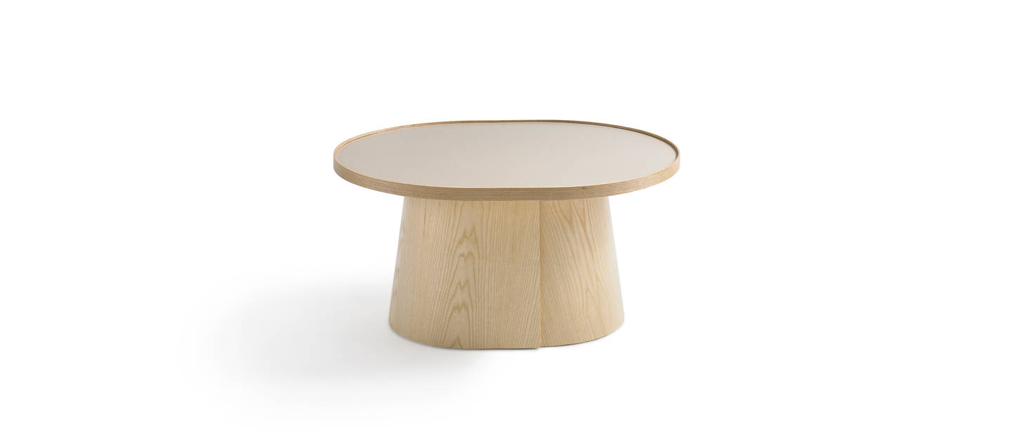Penna Obround Table - Clear over Ash