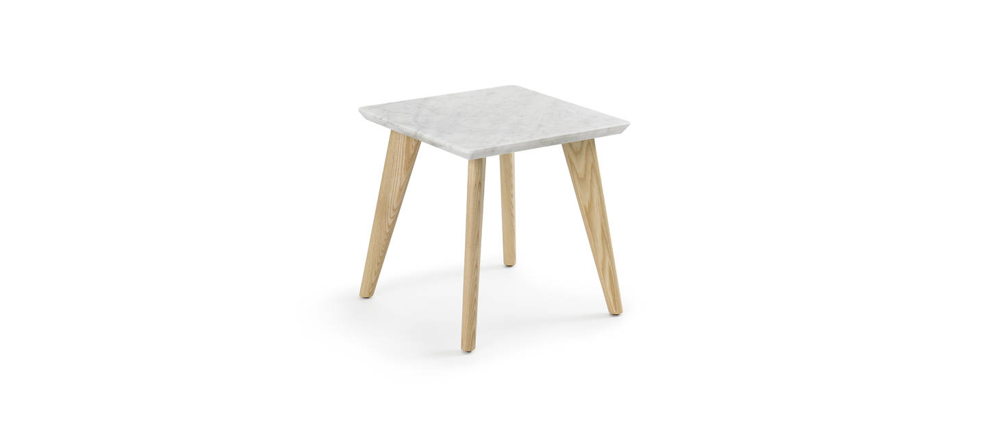 Prose Free-Standing End Table - Quartz Top