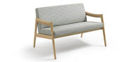 Prose Loveseat - Clear over Ash