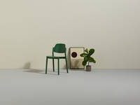 April - Green Chair with Plant